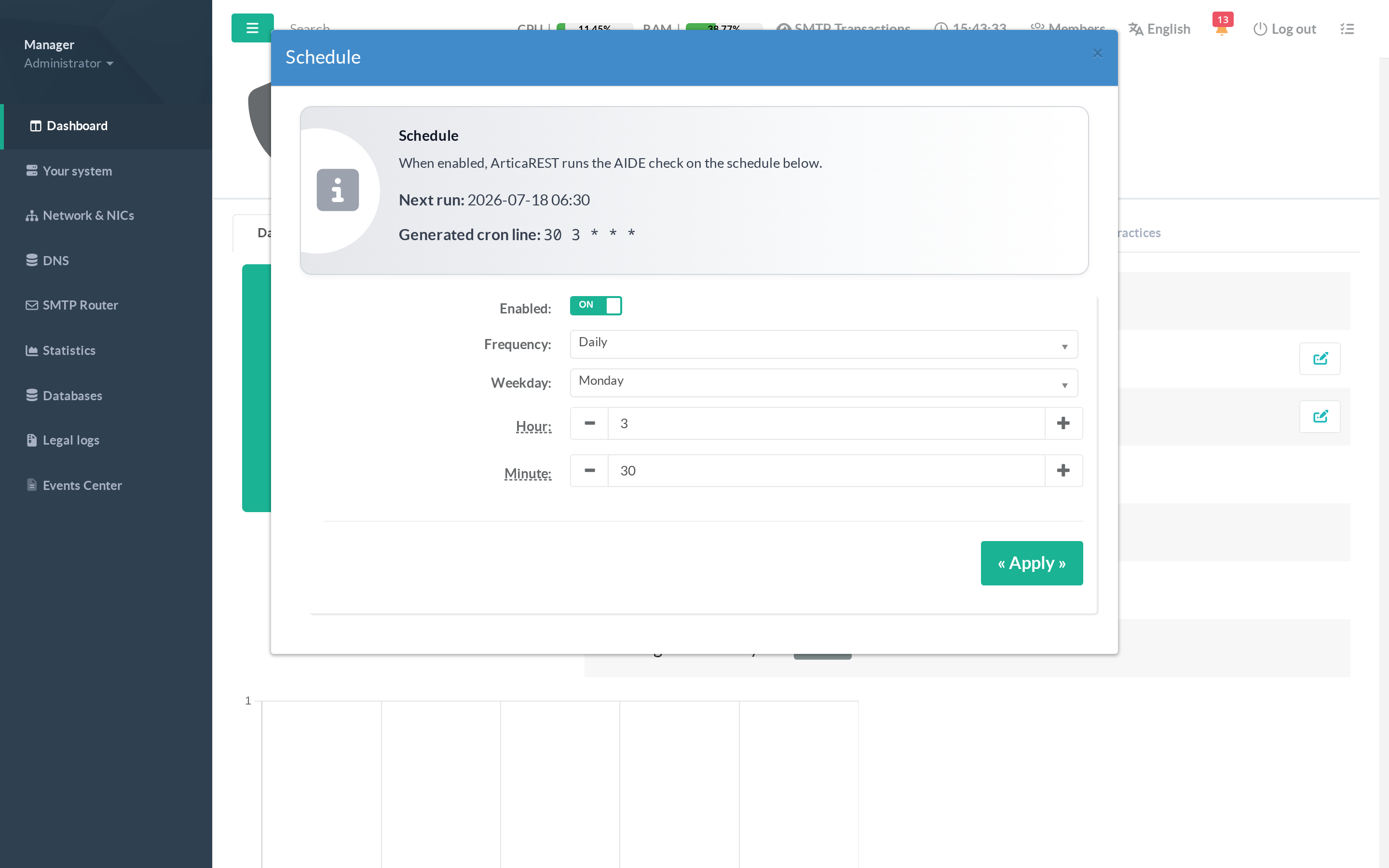 AIDE schedule editor